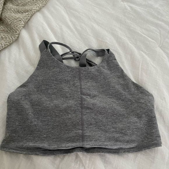 Free People Movement Grey Mantra Cropped Tank Top - Picture 8 of 8